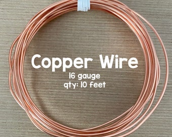 16 Gauge Pure Copper Wire, 10 Feet