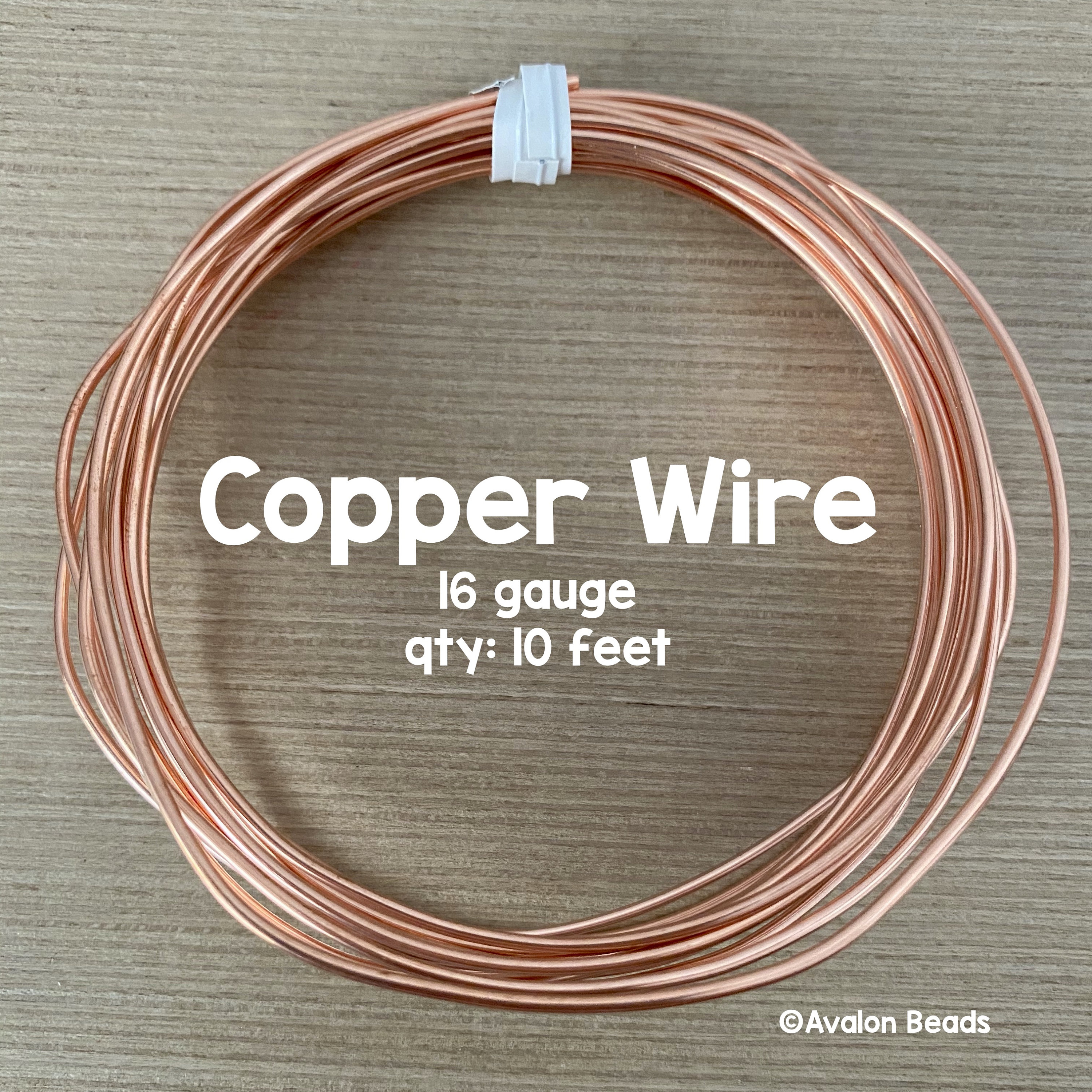 16Ga Copper Wire Dead Soft Pure Round Copper Wire 10' Coil 16Gauge Jewelry Craft 