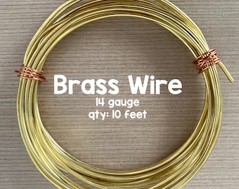 14ゲージ真鍮線、10フィート