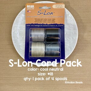 S-Lon Nylon Cord Pack, Tex 210, Cool Neutrals