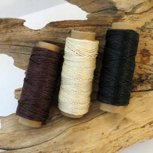 Hemp Cord Variety Pack, 3 Spools, Black, Brown, Natural, .55mm