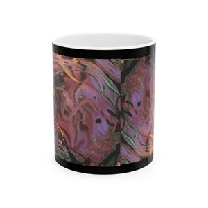 Artistic Abstract Ceramic Mug - Unique Coffee Cup for Home, Gifts, Art Lovers, Decor, Colors