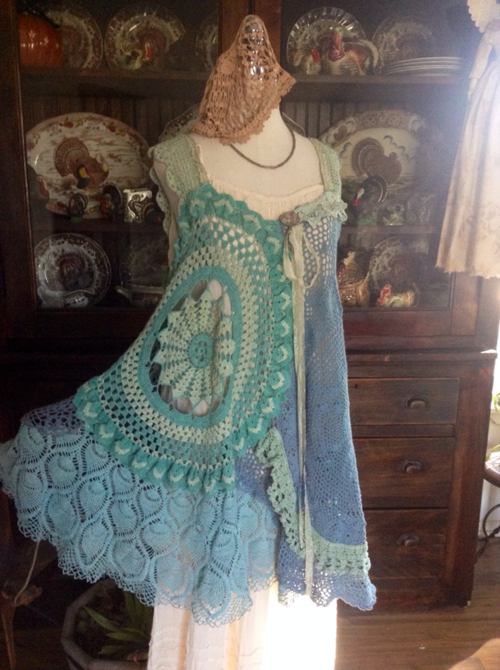 Luv Lucy Crochet Dress Sea Hippy boho hippy romance | Etsy