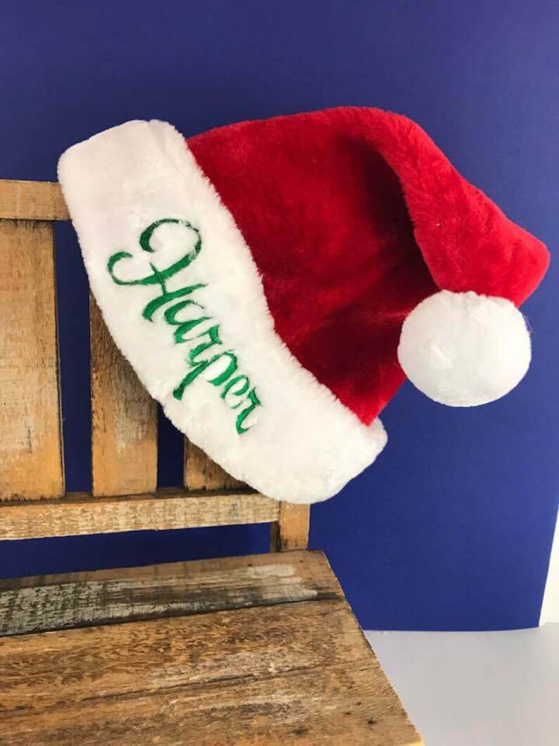 personalised baby santa hat