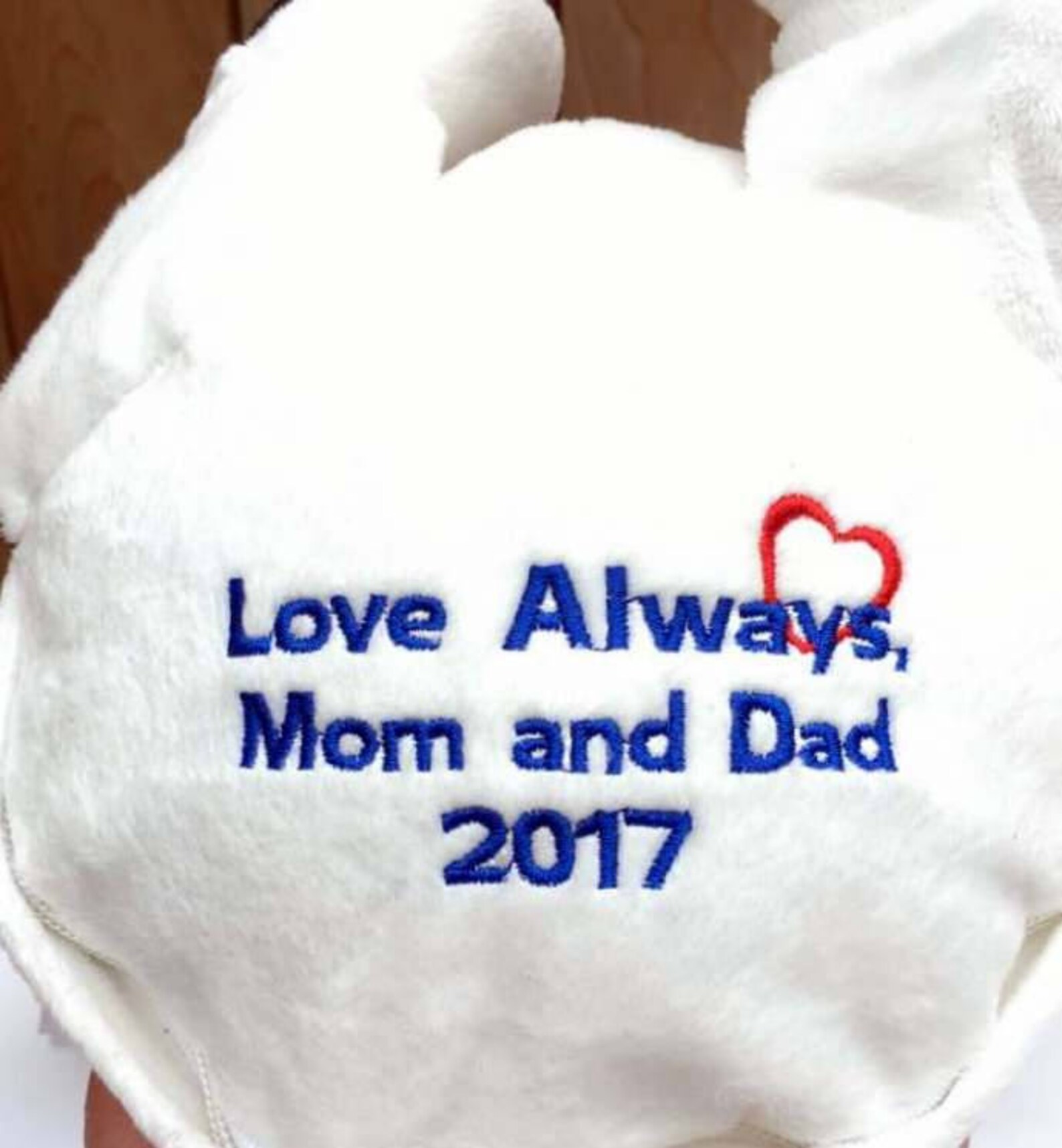 Personalized Embroidered Message in Second Location. Bottom of - Etsy