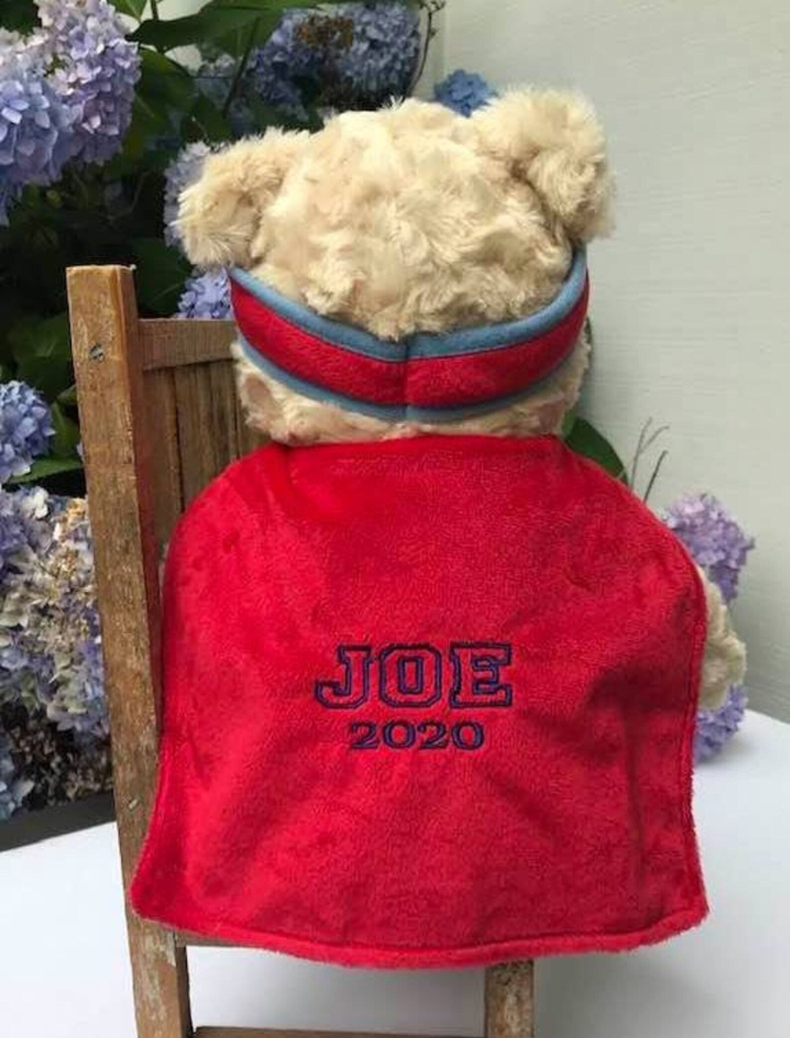 Personalized Embroidered Message in Second Location Bottom of | Etsy