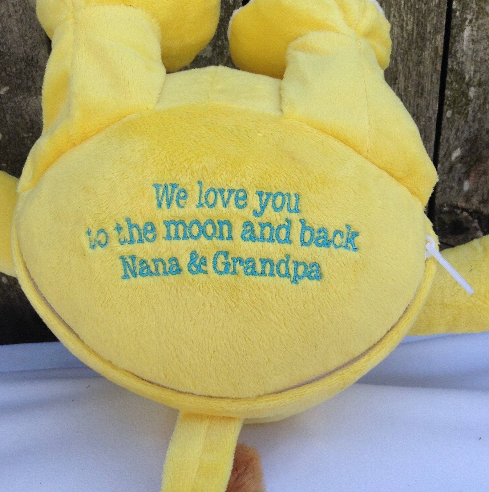 Personalized Embroidered Message in Second Location. Bottom of - Etsy