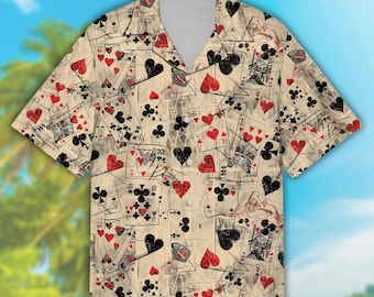 Vintage Poker Night Card Suits Button up Shirt Men XXL Fifth