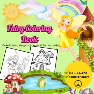 Fairy Coloring Book for Kids: 20 Magical Printable Pages (PDF Download)