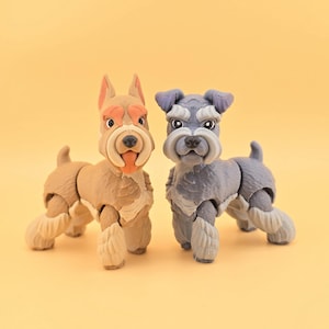 Schnauzer flexible – Impresión 3D articulada (DESCARGA DIGITAL)