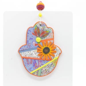 Wall Hanging, Colorful Hamsa, New House Gift, Hamsa Home Decor, Evil Eye Hamsa, Hand Wall Hanging,Handmade Ceramic Wall Art, Hamsa Wall Art