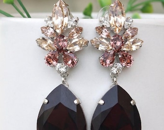 rose gold jewelry with burgundy dress Rose Gold Burgundy Dress