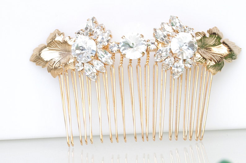 CRYSTALS HAIR Comb, Bridal Hair Comb, Rhinestone Hair Jewelry, Wedding Clear Hair Comb,Leaf Wedding Hair Accessories, Leaves Combs .br CRYSTALS HAIR Comb, Bridal Hair Comb, Rhinestone Hair Jewelry, Wedding Clear Hair Comb,Leaf Wedding Hair Accessories, Leaves Combs .br