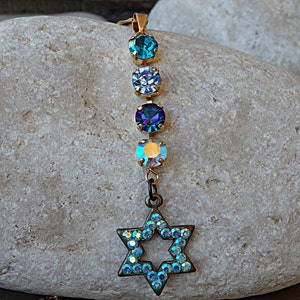 24k Gold Plated Star of David Pendant: Judaica Necklace