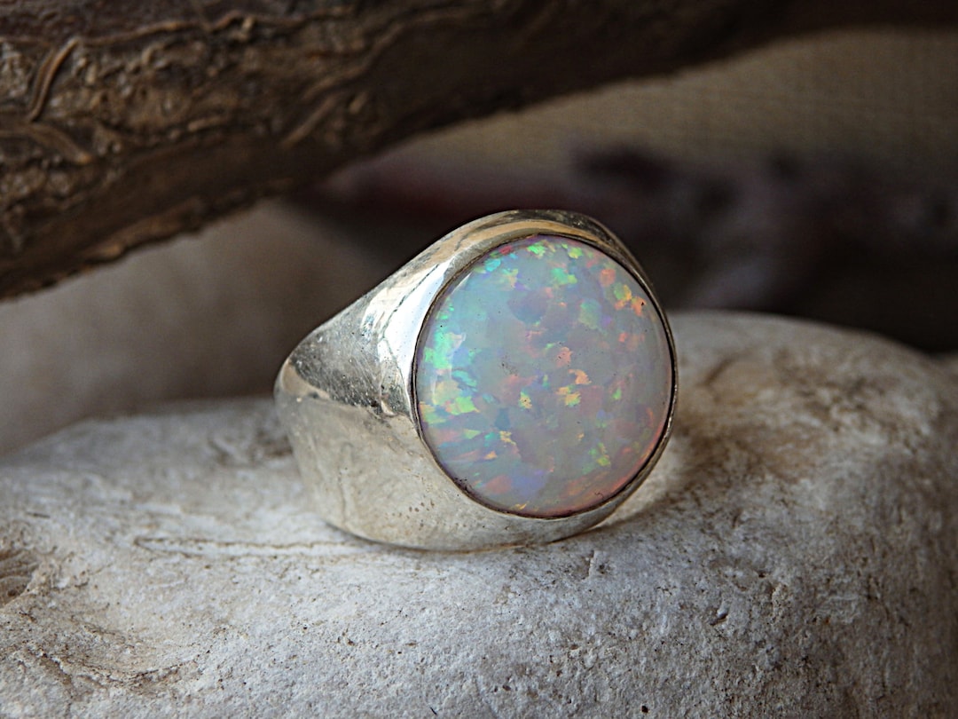 Chunky opal ring best sale