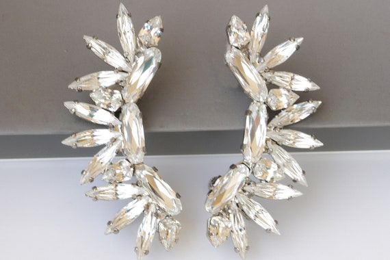 Crystal climber earrings deals