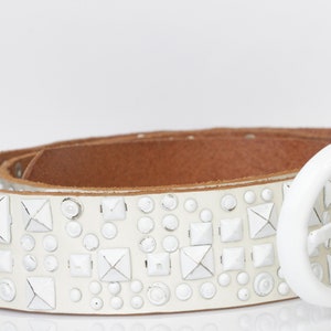 小物 Vintage White Hard Studded Design Belt 71TuRpyZJkL._AC_SX425_.jpg