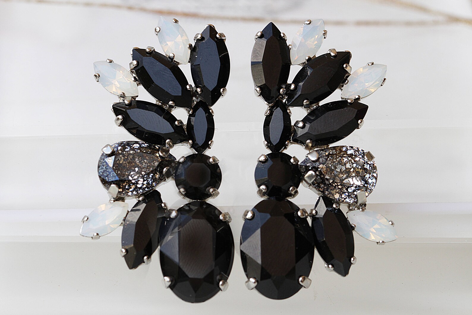 Little Black Dress Earring Signed Print