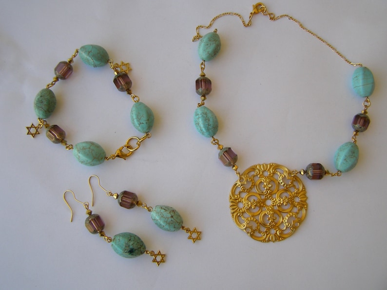 Online Wholesale Price Free Shipping Turquoise Bracelet December Gemstone Jewelry Birthstone Jewelry Beaded Bracelet Star Of David Bracelet Turquoise And Brown Bracelet Great Deals Cheap Www Asrapal Net