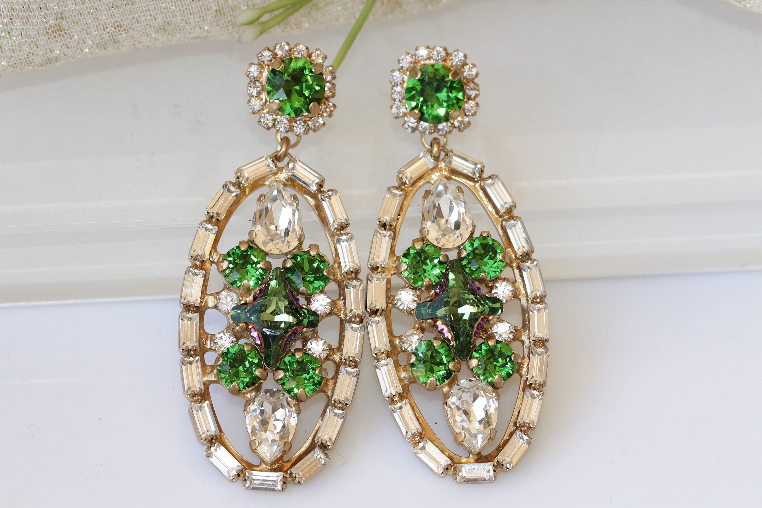 Olive Green Dress Earrings - Etsy Olive Green Dress Earrings - Etsy