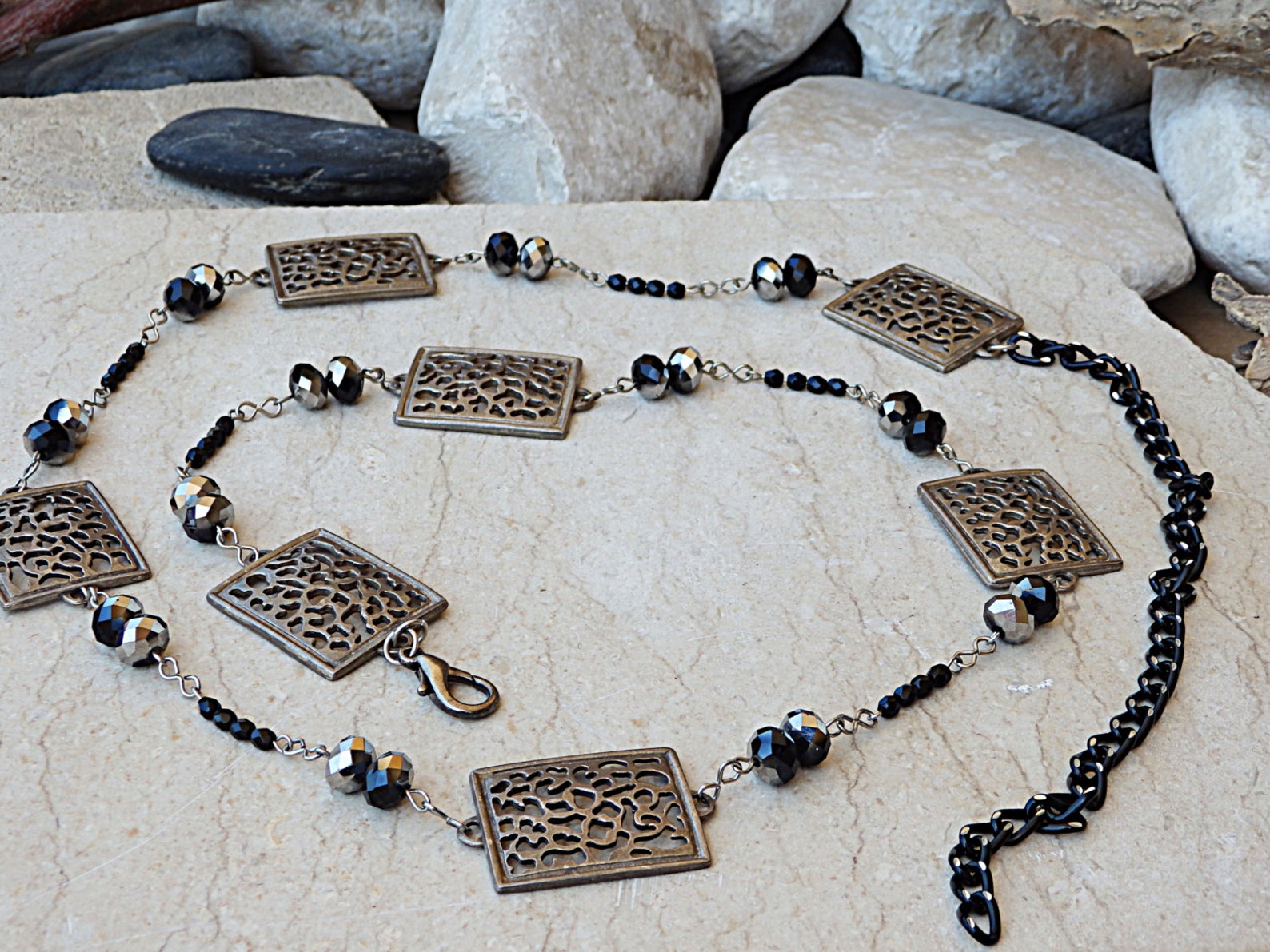 Beaded Belt Crystal Belt Black and Grey Crystal Belt Silver - Etsy