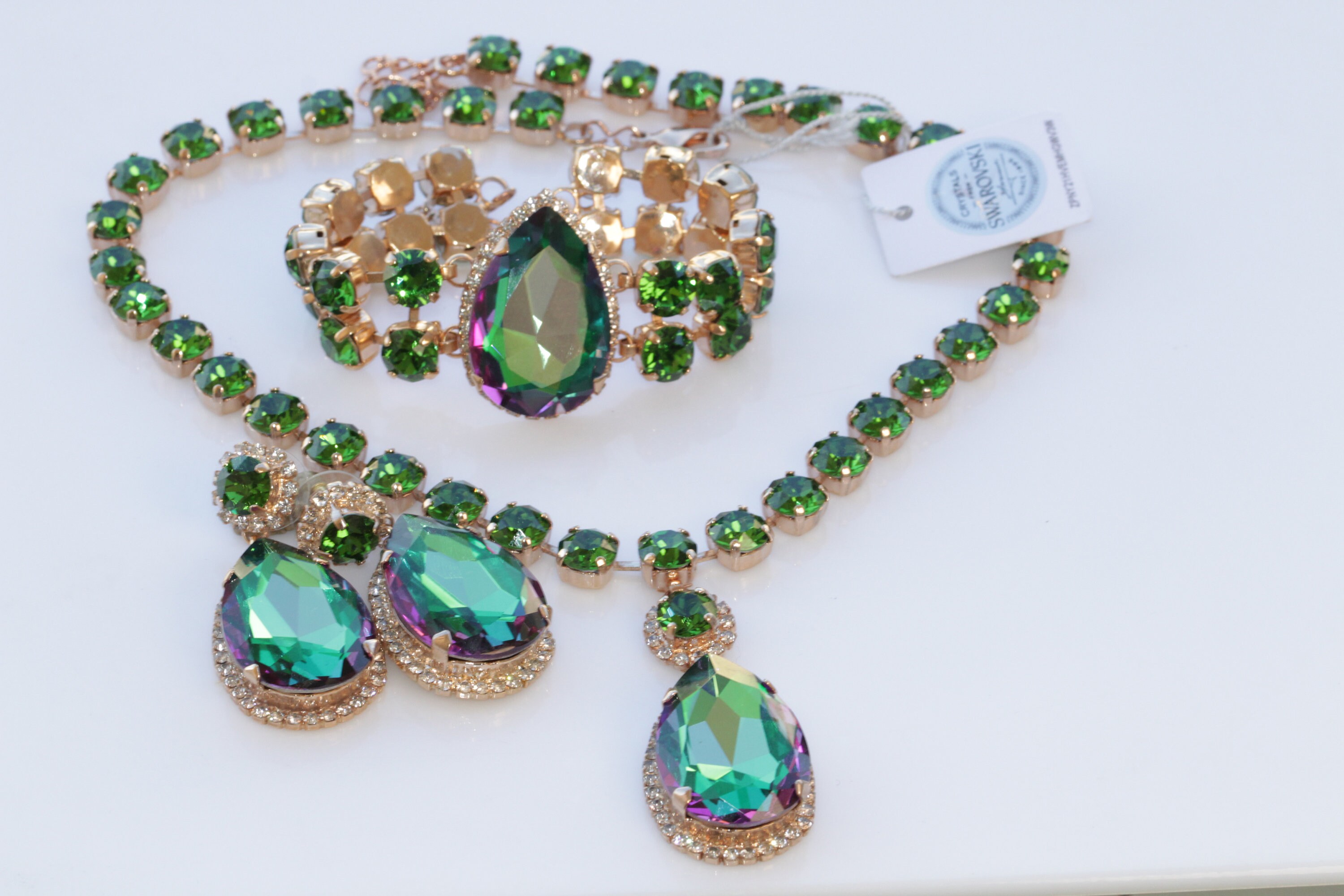 emerald wedding jewelry sets
