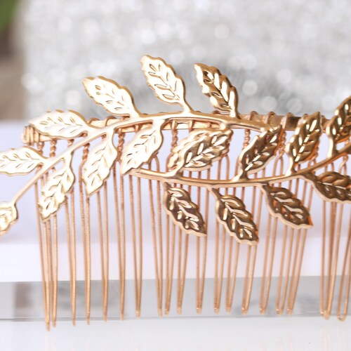 Leaf Hair Comb Bridal Hair Piece Wedding Hair Accessories Leaf Etsy