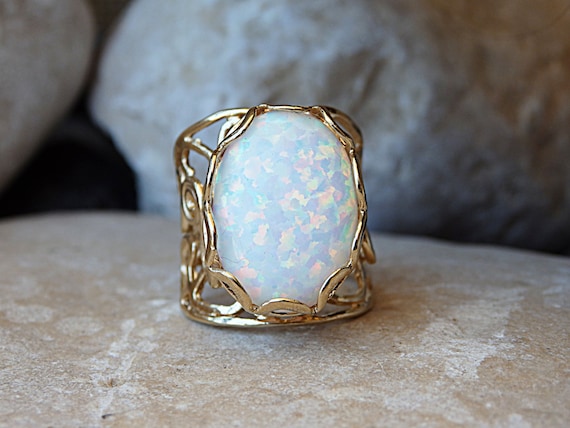 Big opal ring sale