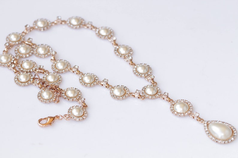 Bittersweet Designs Maya Necklace Ivory Pearls main image 1
