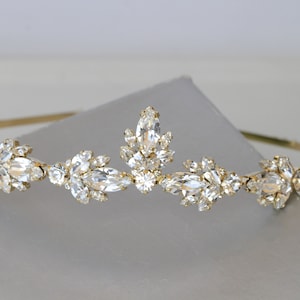 BRIDAL CRYSTALS TIARA, Rhinestones Bridal Headband,  hair accessories For Brides, Wedding Hair Piece, Bridal Headband, Hairband