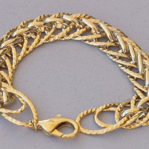 Gold Woven Bracelet, Gold Plated Bracelet, Gold Wide Bracelet, Women Buckle Bracelet, Woven Mesh Bracelet, Wide Gold Cuff Bracelet for Her