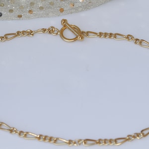 GOLD GOURMET NECKLACE, Mens Necklace, Simple Gold Necklace, 24k Gold Plated, Unisex Necklace, Delicate Gold Necklace,Gift For Him, Husband