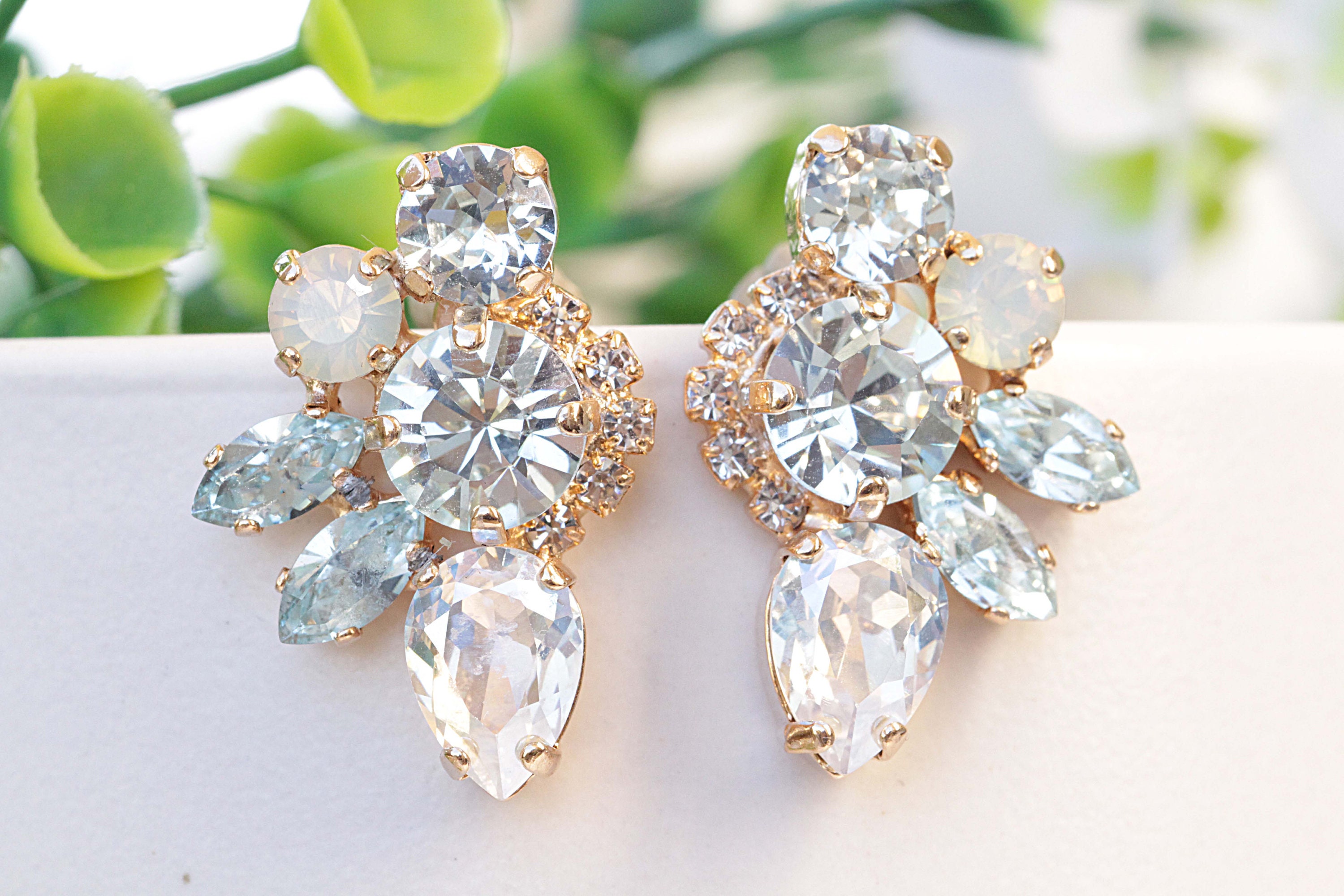 Aquamarine shop wedding earrings