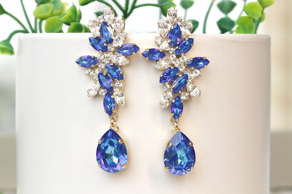 Buy Oversized Earrings, Statement Earrings, Blue Earrings, Large Blue  Earrings, Big Summer Earrings, Huge Earrings, Large Earrings, Large Clips,  Online in India - Etsy