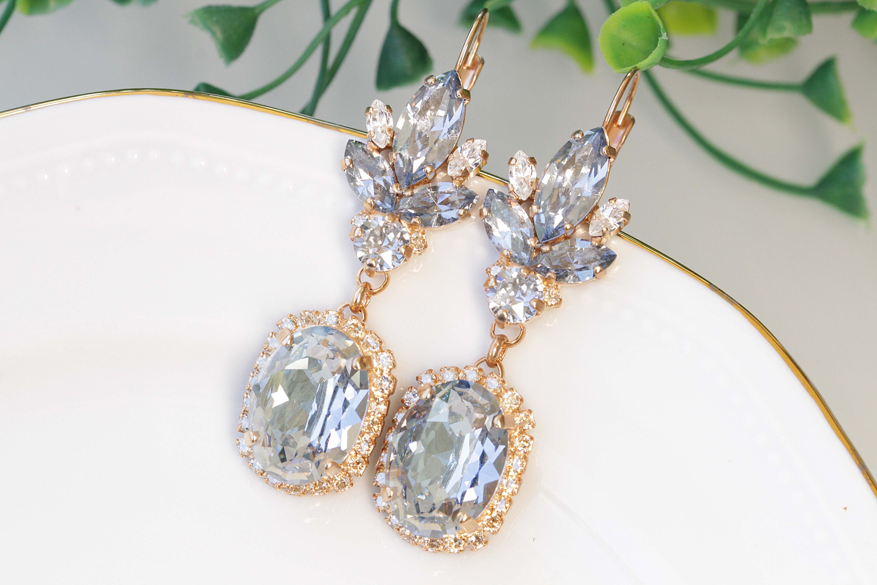 Details 238+ sky blue earrings for wedding latest