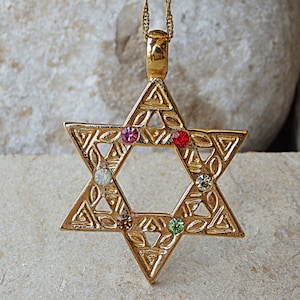 Magen David Pendant. Jewish Pendant. Star of David necklace.. Judaica Jewelry. David Star Pendant.  Jerusalem Jewelry Gift. Israel