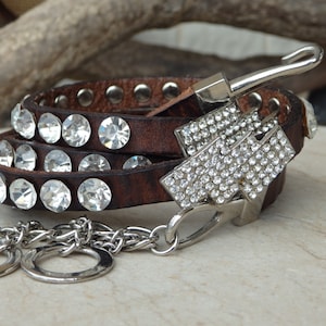 Skinny Leather belt. Crystal  belt. Black leather belt. Thin leather belt. Women leather belt. Narrow leather belt. Adjustable belt