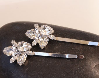 CRYSTALS BOBBY PINS, Bridal Bobby Pin, Wedding Hair Pins, Sparkly Bobby Pin, Bridal Hair Pin,Decorative Hair Jewelry, Crystal Halo Headpiece