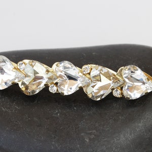 HEART BOBBY PINS, Bridal Bobby Pin, Wedding Crystal Hair Pins, Cocktail Hair Accessories,  Side Pin Clips, Decorative Hair Gift