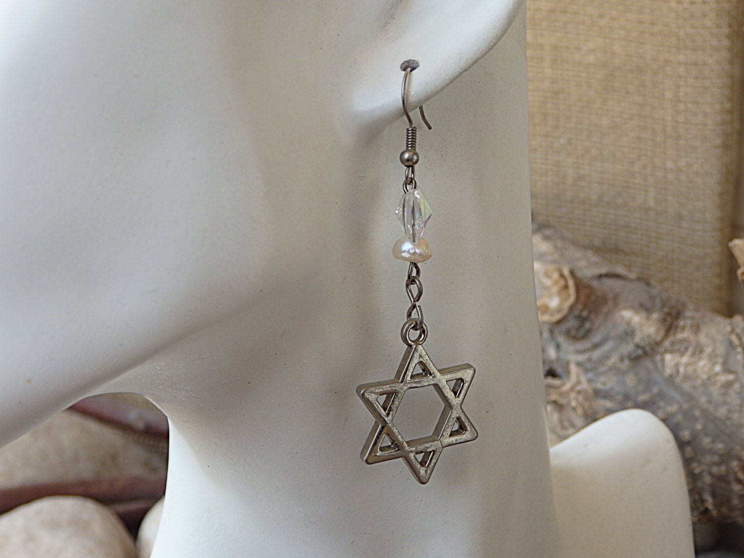 Magen david deals earrings
