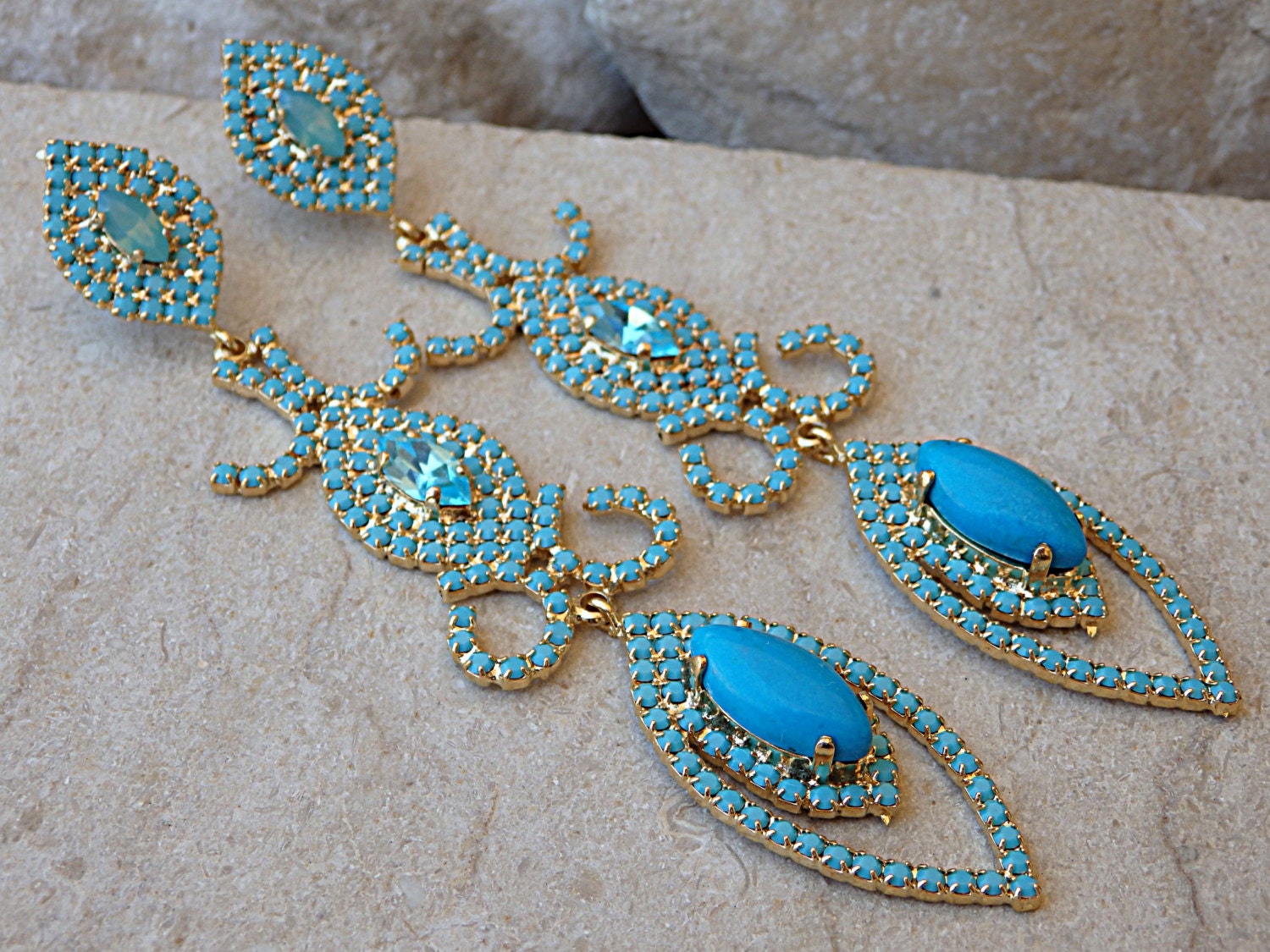 Splendore Earrings Turquoise
