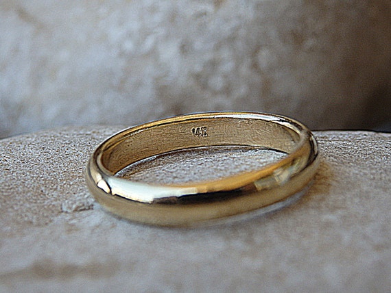 Triple Set 14k Gold Filled Plain Smooth Band Rings | TOA