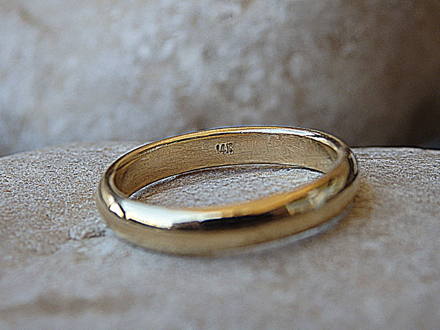 Double Comfort Flat Plain | Yellow Gold Wedding Rings