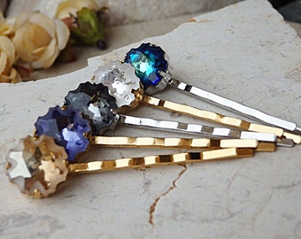 Bridal bobby pins. Rhinestone bobby pin.Wedding hair pins.Bridal Crystals bobby pin,Bridal crystal bobby pin,Bobby pin set.Bridesmaids pins