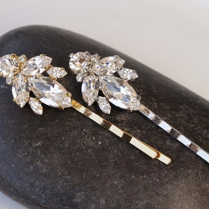 BRIDAL BOBBY PINS, Crystals Bobby Pin,Wedding Hair Pins,Bridal Shower, Bobby Pin Set, Decorative Hair Jewelry, Gift For Bridesmaids