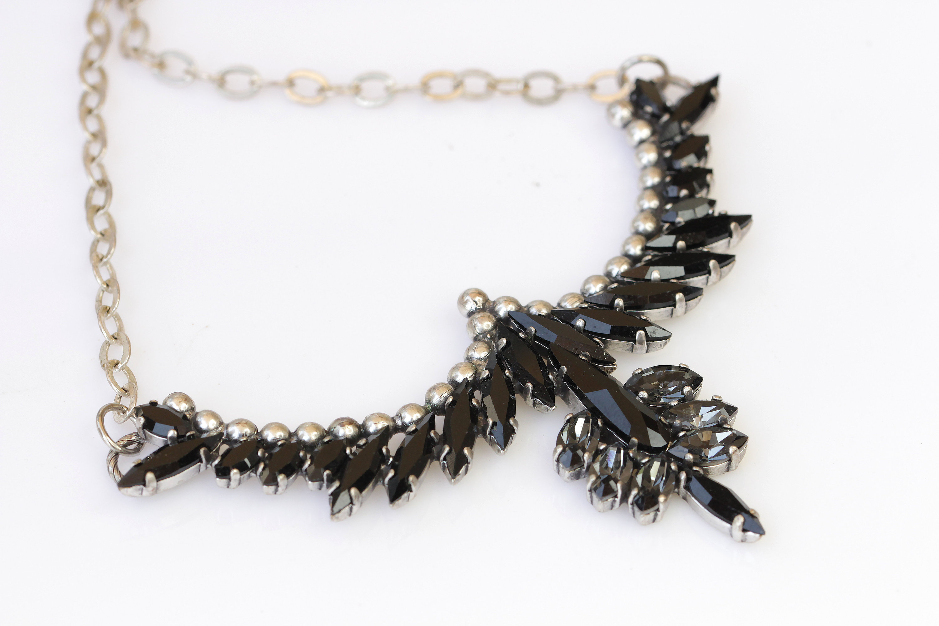 BLACK NECKLACE, Black Necklace, Black Statement Necklace