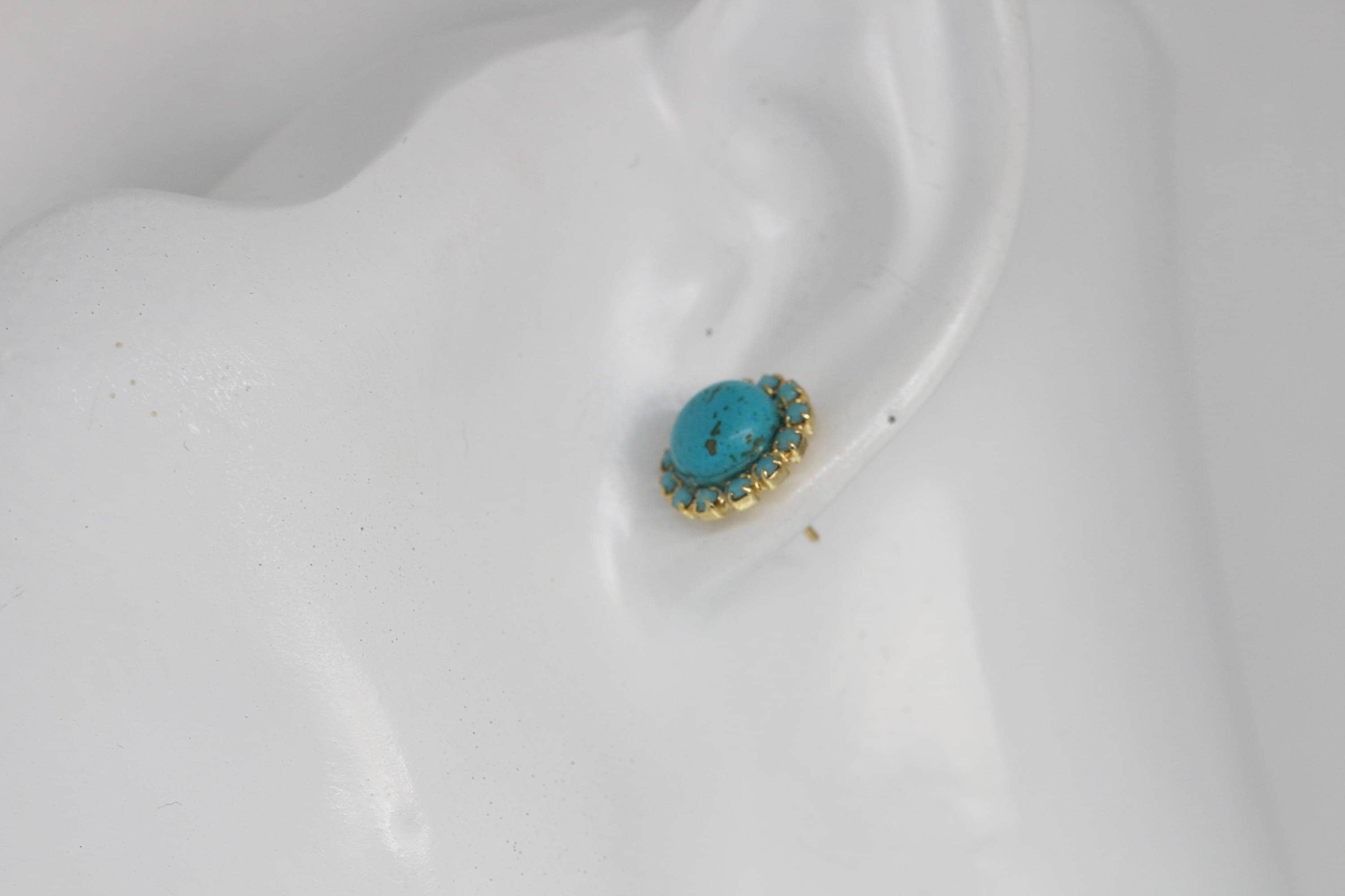 Turquoise Crystal Embellished Set main image 1