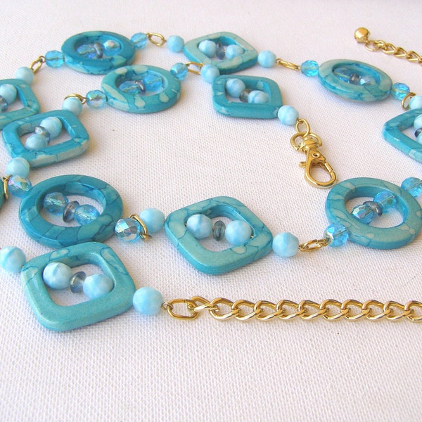 Turquoise Rhinestone Belt Turquoise Gold Belt - Etsy
