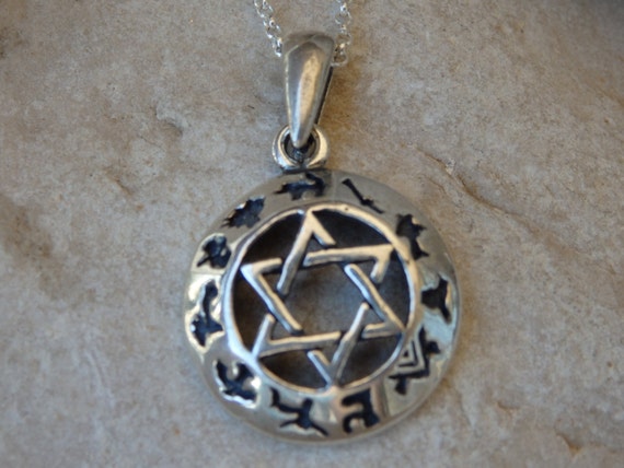 bar mitzvah,wedding Star of david necklace Magen david necklace Made In Israel.excellent judaica gift Sterling silver Magen David