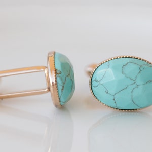 GEMELOS TURQUESA, Gemelos Azules Piedras Preciosas, Gemelos Groom, Gemelos Padrinos, Gemelos De Padrino Azul, Gemelos Camisa, Regalo Padre De La Novia